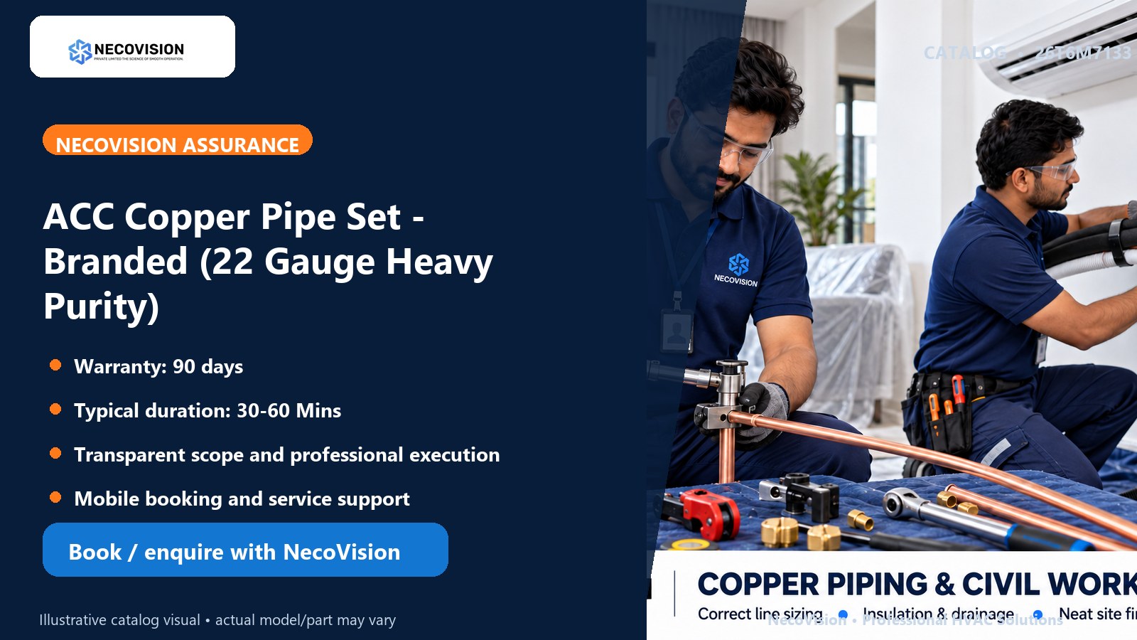 ACC Copper Pipe Set - Branded (22 Gauge Heavy Purity): assurance