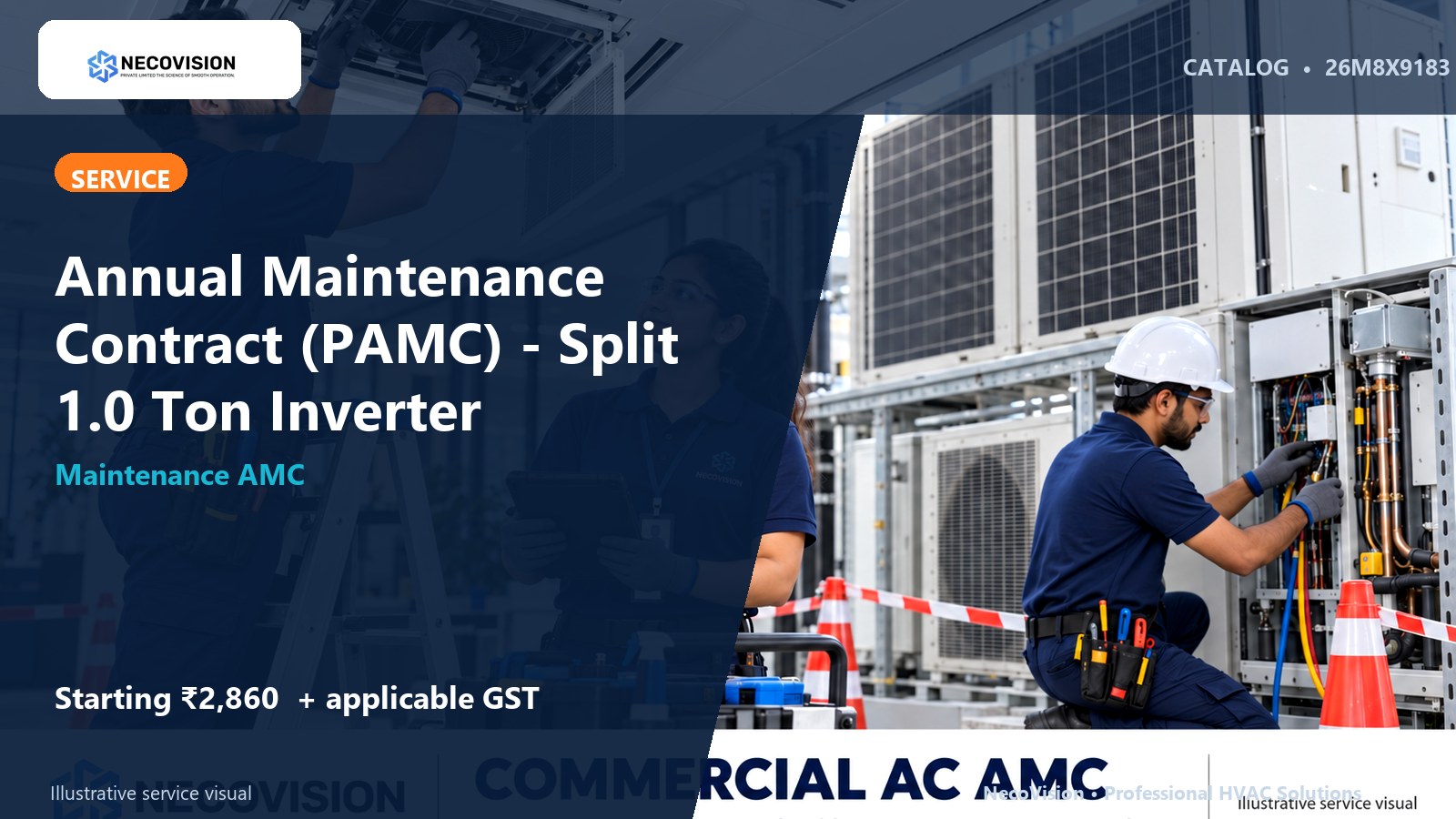 Annual Maintenance Contract (PAMC) - Split 1.0 Ton Inverter - NecoVision hero catalog visual