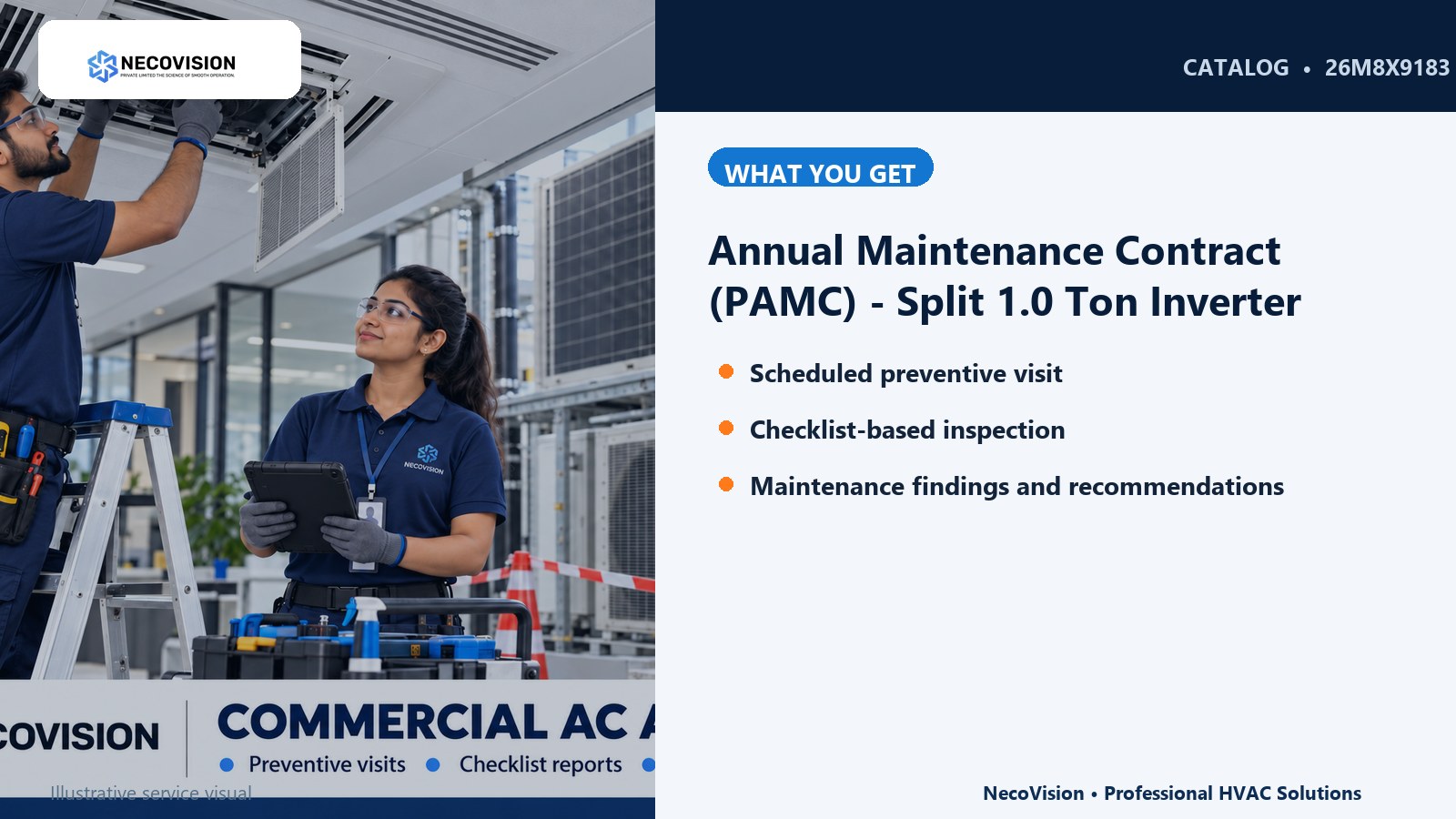 Annual Maintenance Contract (PAMC) - Split 1.0 Ton Inverter: details