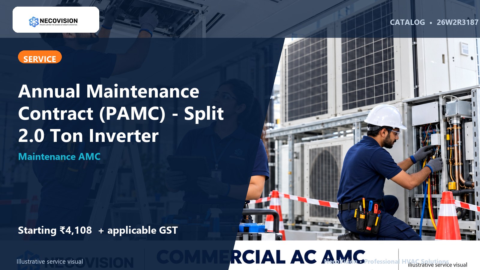 Annual Maintenance Contract (PAMC) - Split 2.0 Ton Inverter - NecoVision hero catalog visual