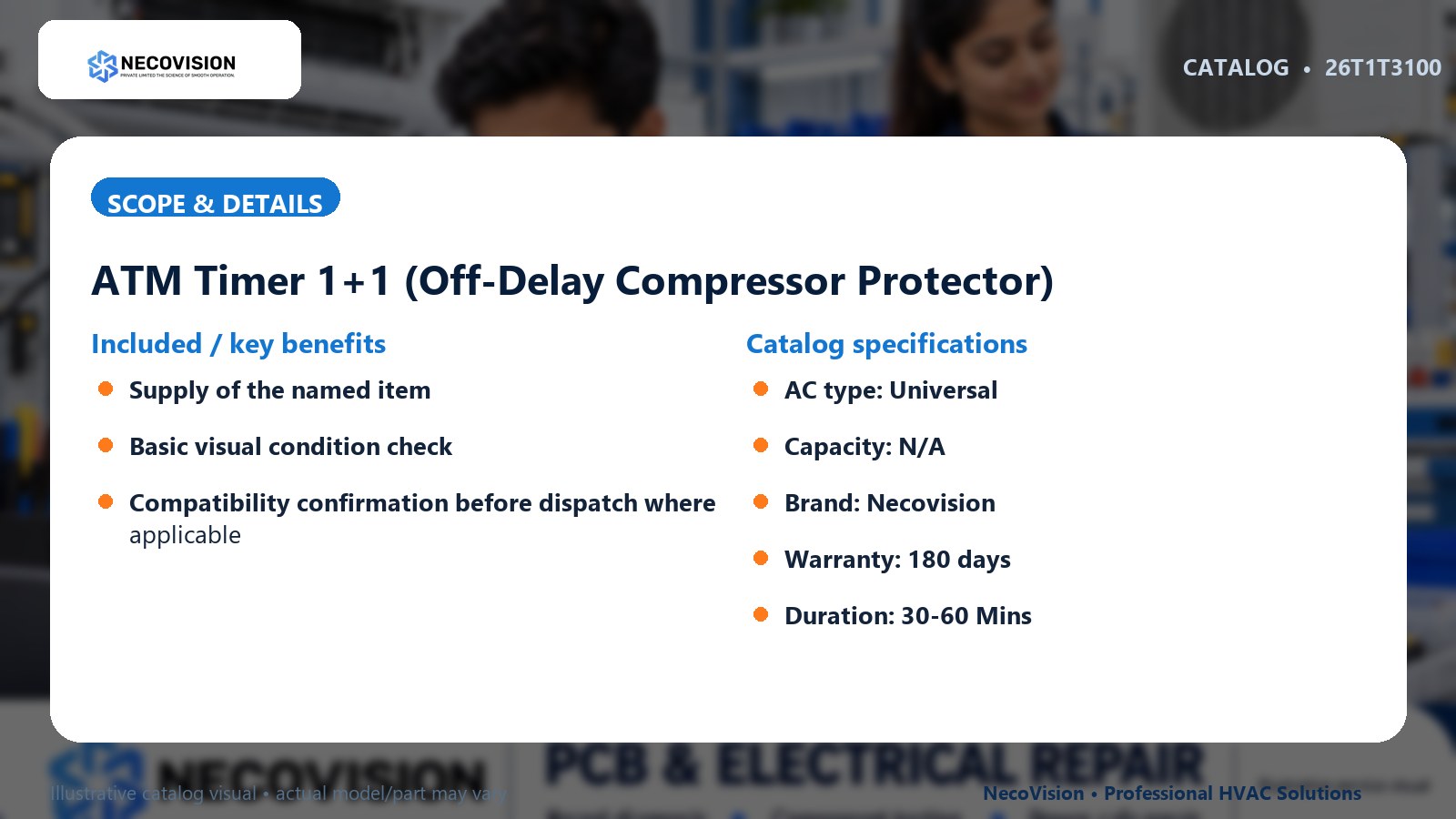 ATM Timer 1+1 (Off-Delay Compressor Protector): scope