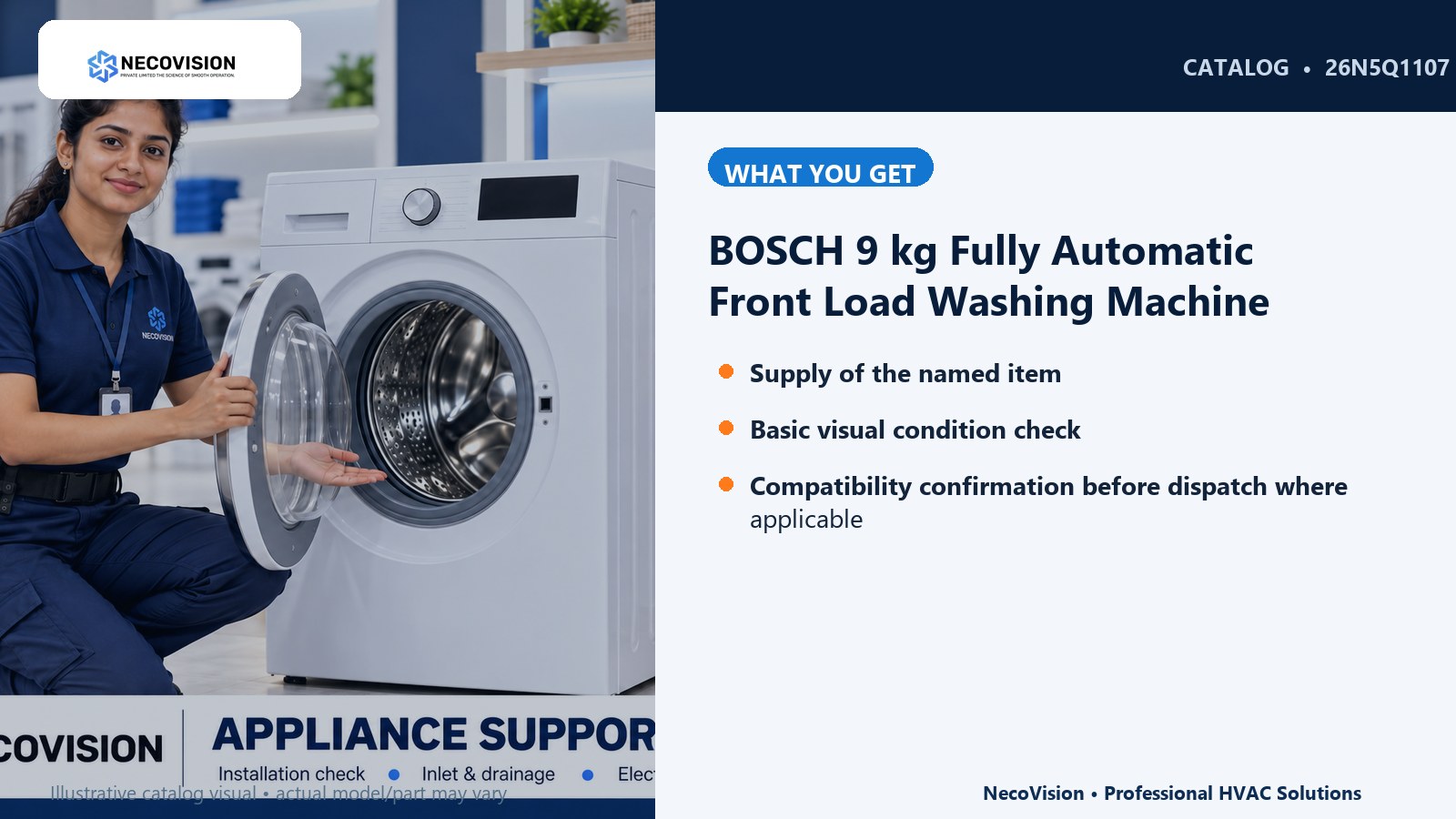 BOSCH 9 kg Fully Automatic Front Load Washing Machine: details