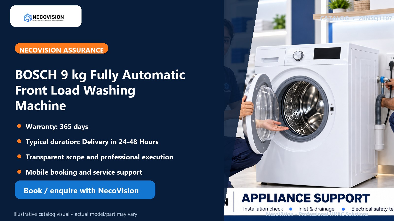 BOSCH 9 kg Fully Automatic Front Load Washing Machine: assurance