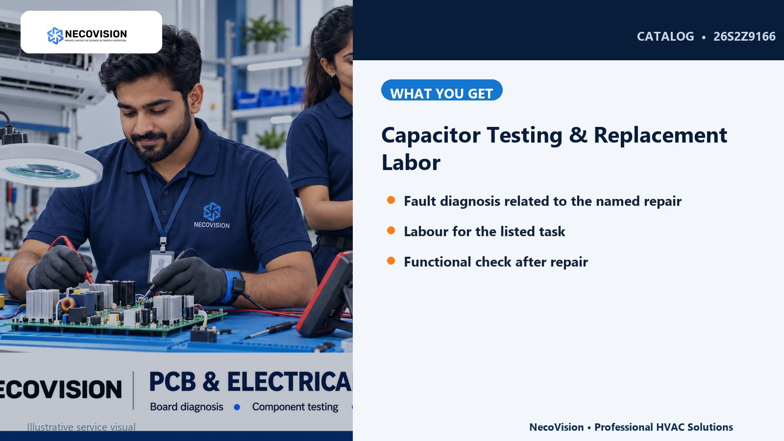Capacitor Testing & Replacement Labor: details