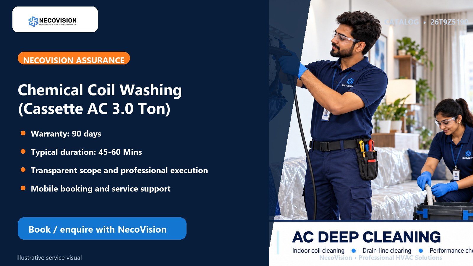 Chemical Coil Washing (Cassette AC 3.0 Ton): assurance