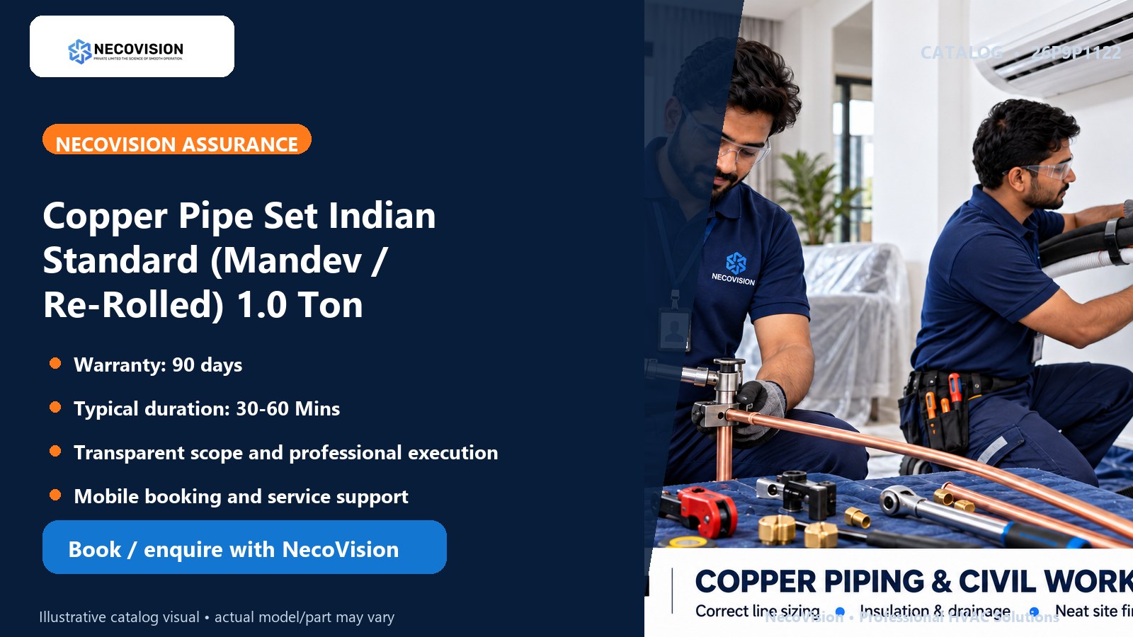 Copper Pipe Set Indian Standard (Mandev / Re-Rolled) 1.0 Ton: assurance