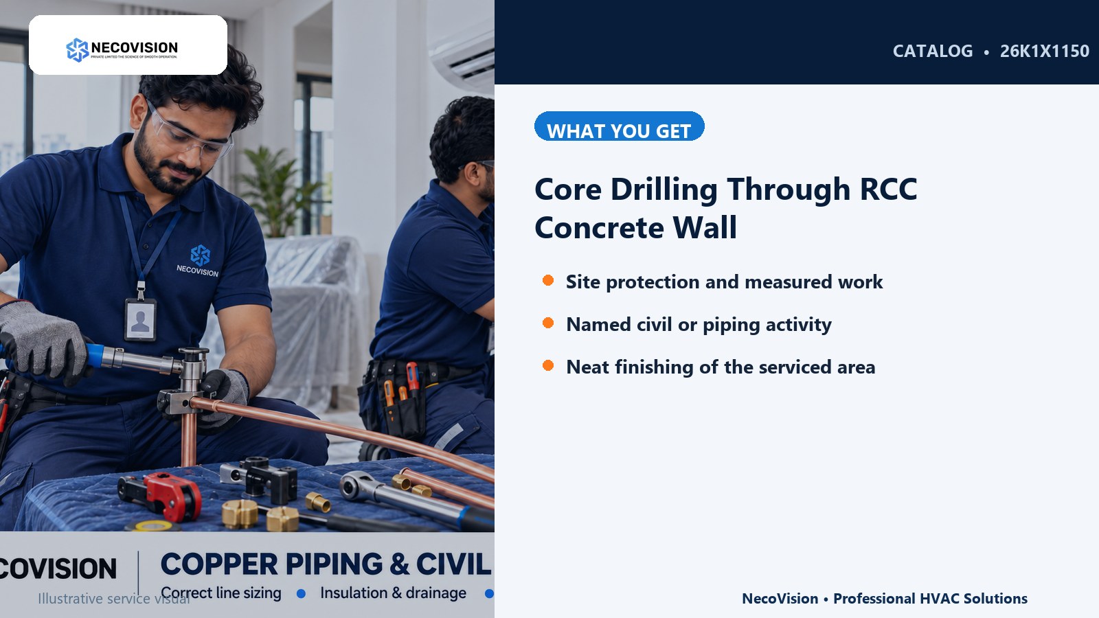Core Drilling Through RCC Concrete Wall: details