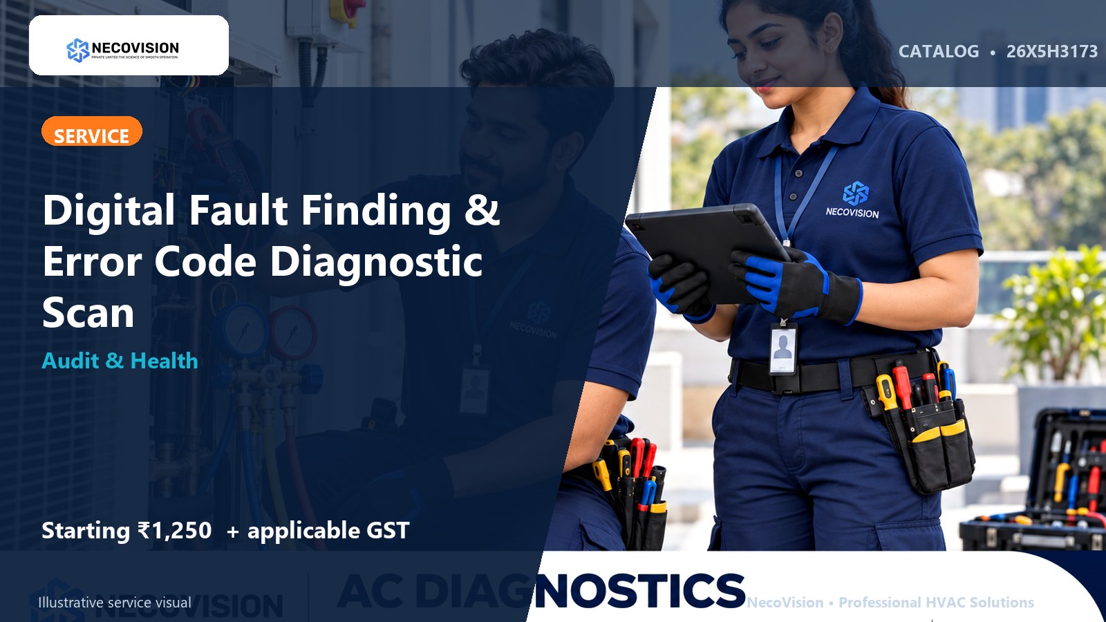 Digital Fault Finding & Error Code Diagnostic Scan - NecoVision hero catalog visual