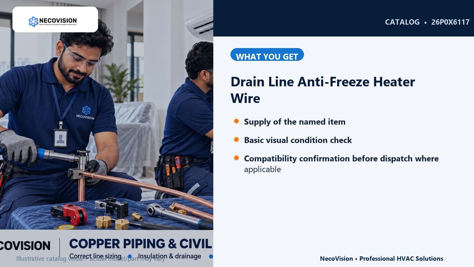 Drain Line Anti-Freeze Heater Wire: details