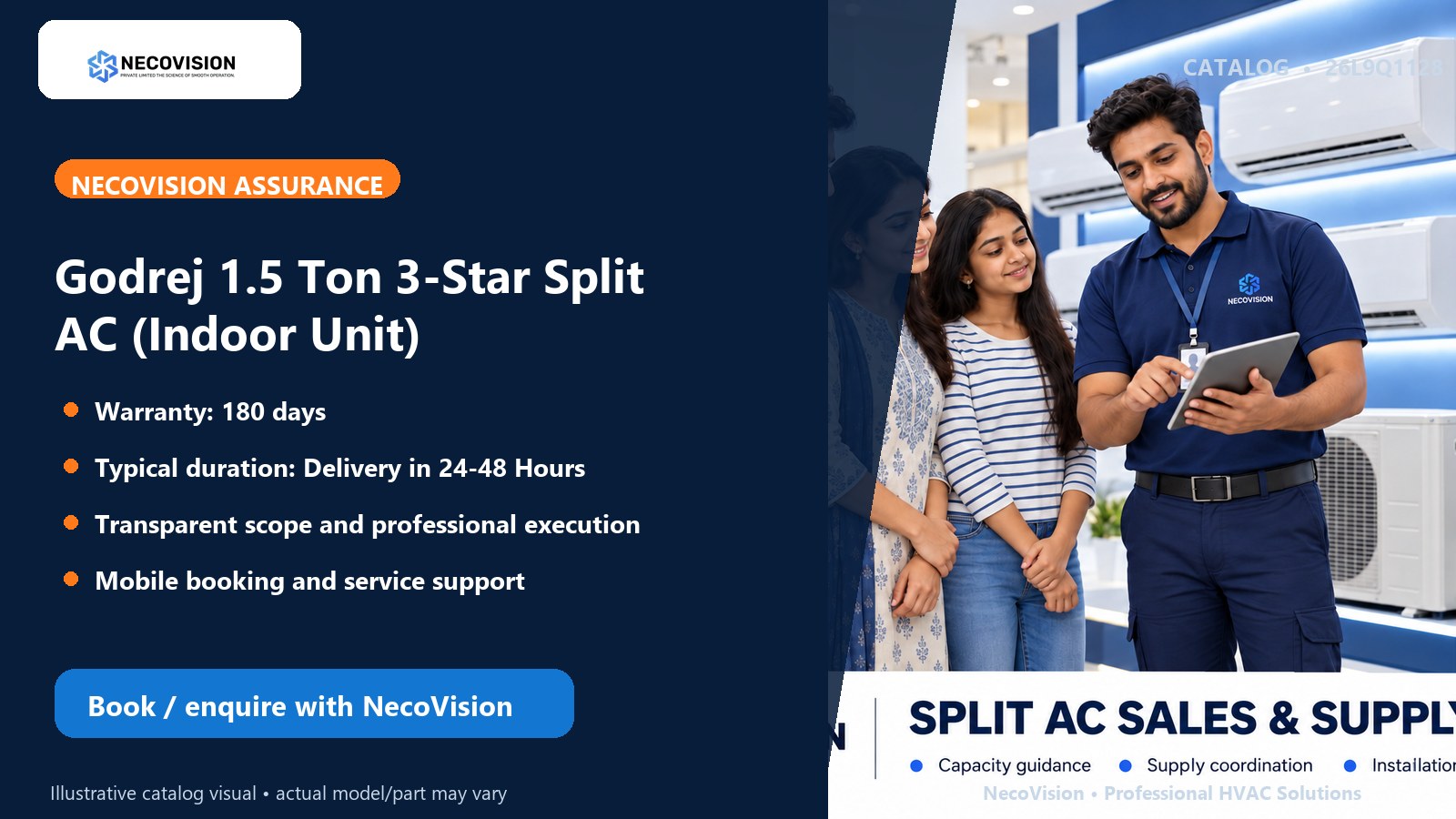 Godrej 1.5 Ton 3-Star Split AC (Indoor Unit): assurance