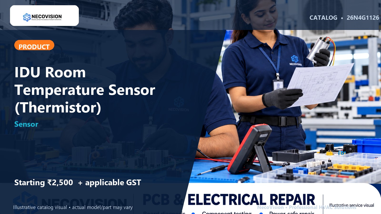 IDU Room Temperature Sensor (Thermistor) - NecoVision hero catalog visual