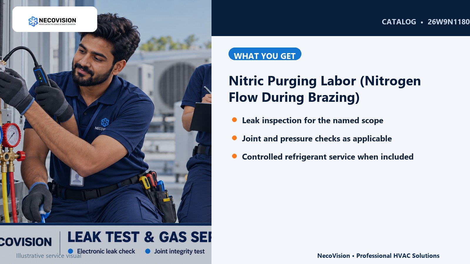 Nitric Purging Labor (Nitrogen Flow During Brazing): details
