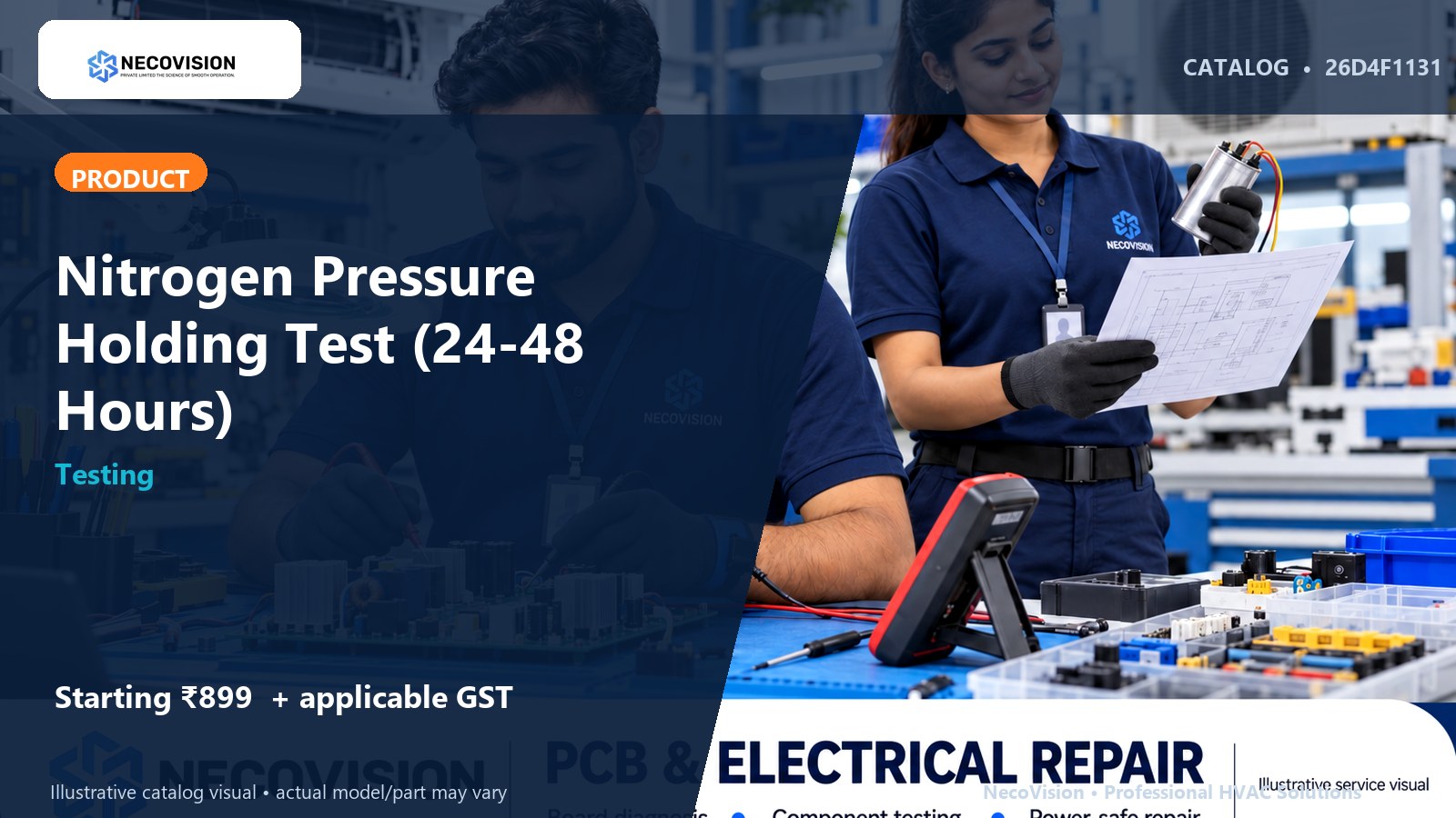 Nitrogen Pressure Holding Test (24-48 Hours) - NecoVision hero catalog visual