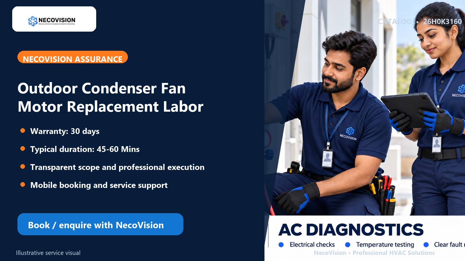 Outdoor Condenser Fan Motor Replacement Labor: assurance