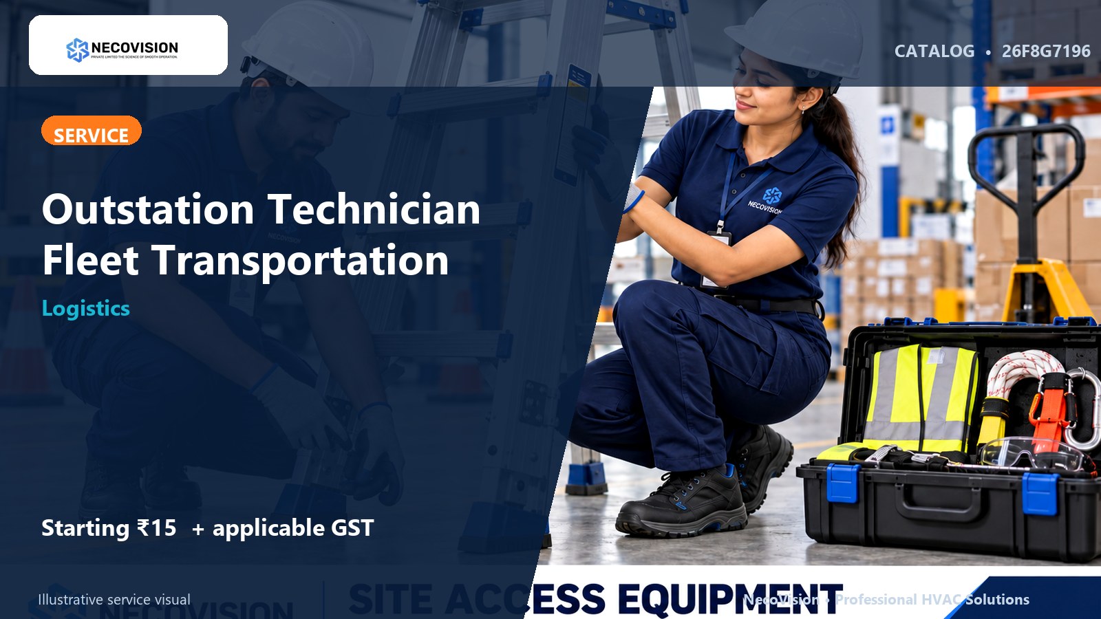 Outstation Technician Fleet Transportation - NecoVision hero catalog visual