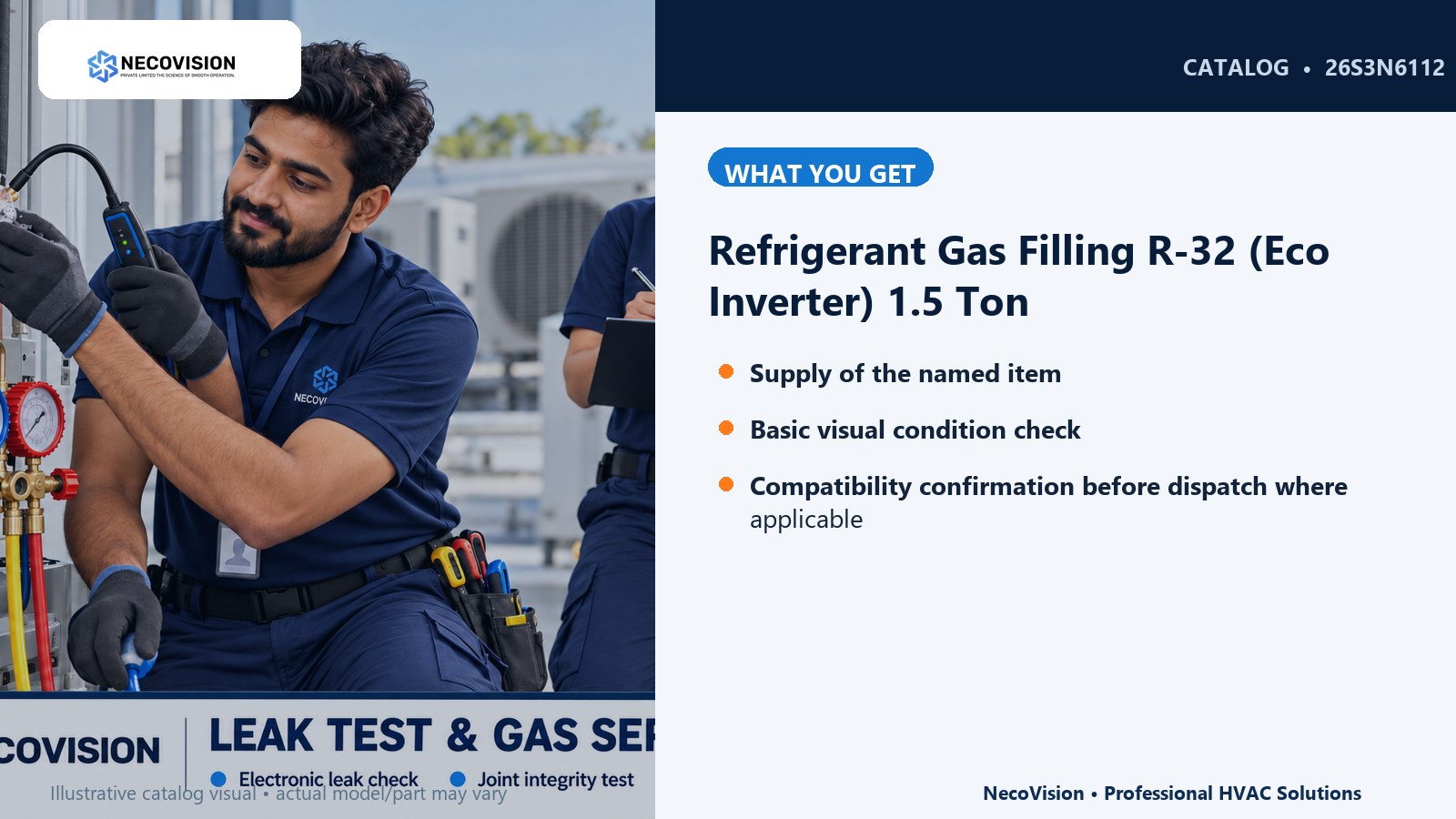 Refrigerant Gas Filling R-32 (Eco Inverter) 1.5 Ton: details