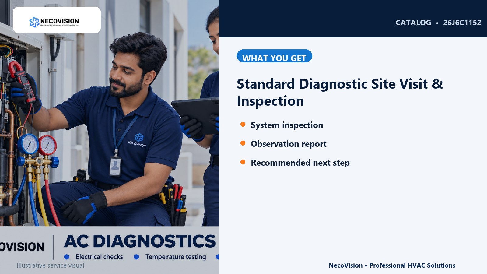 Standard Diagnostic Site Visit & Inspection: details