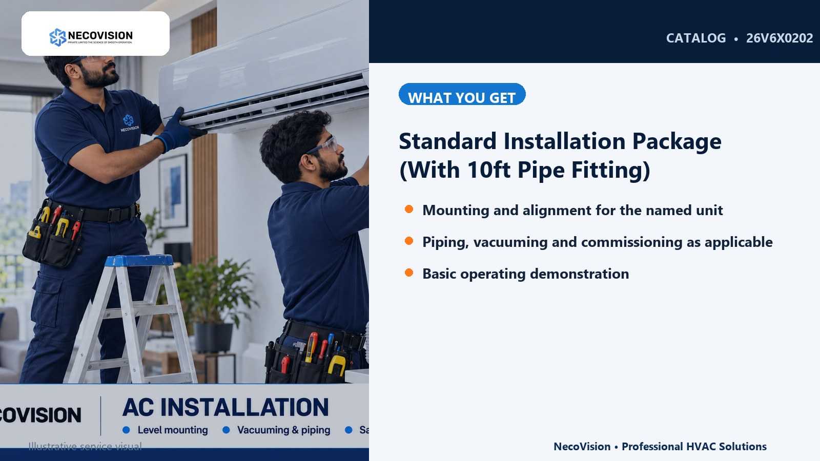 Standard Installation Package (With 10ft Pipe Fitting): details