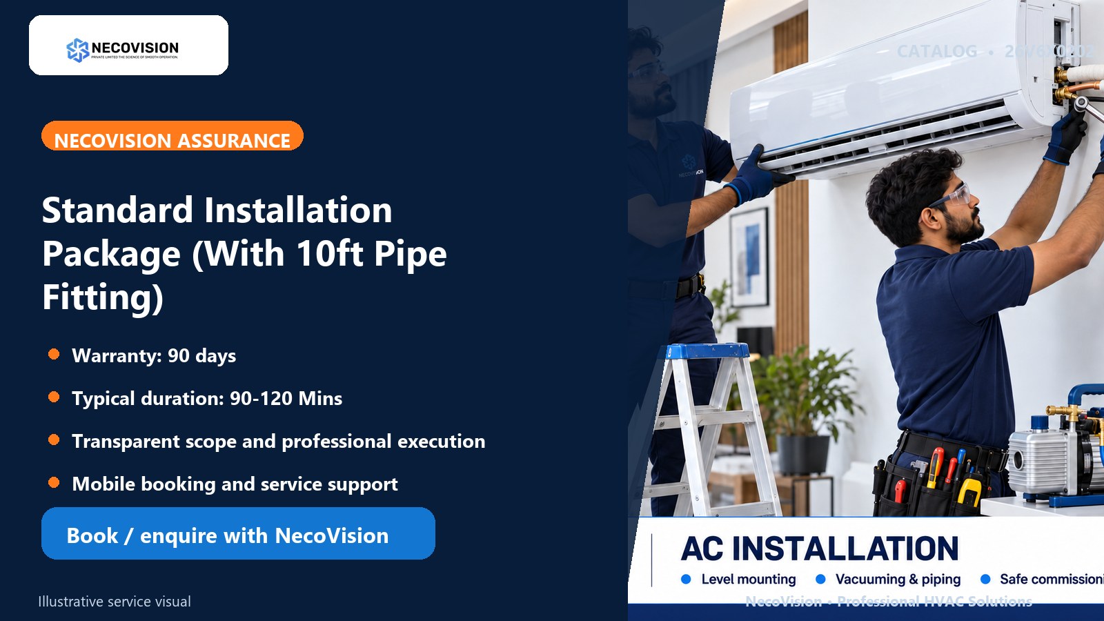 Standard Installation Package (With 10ft Pipe Fitting): assurance