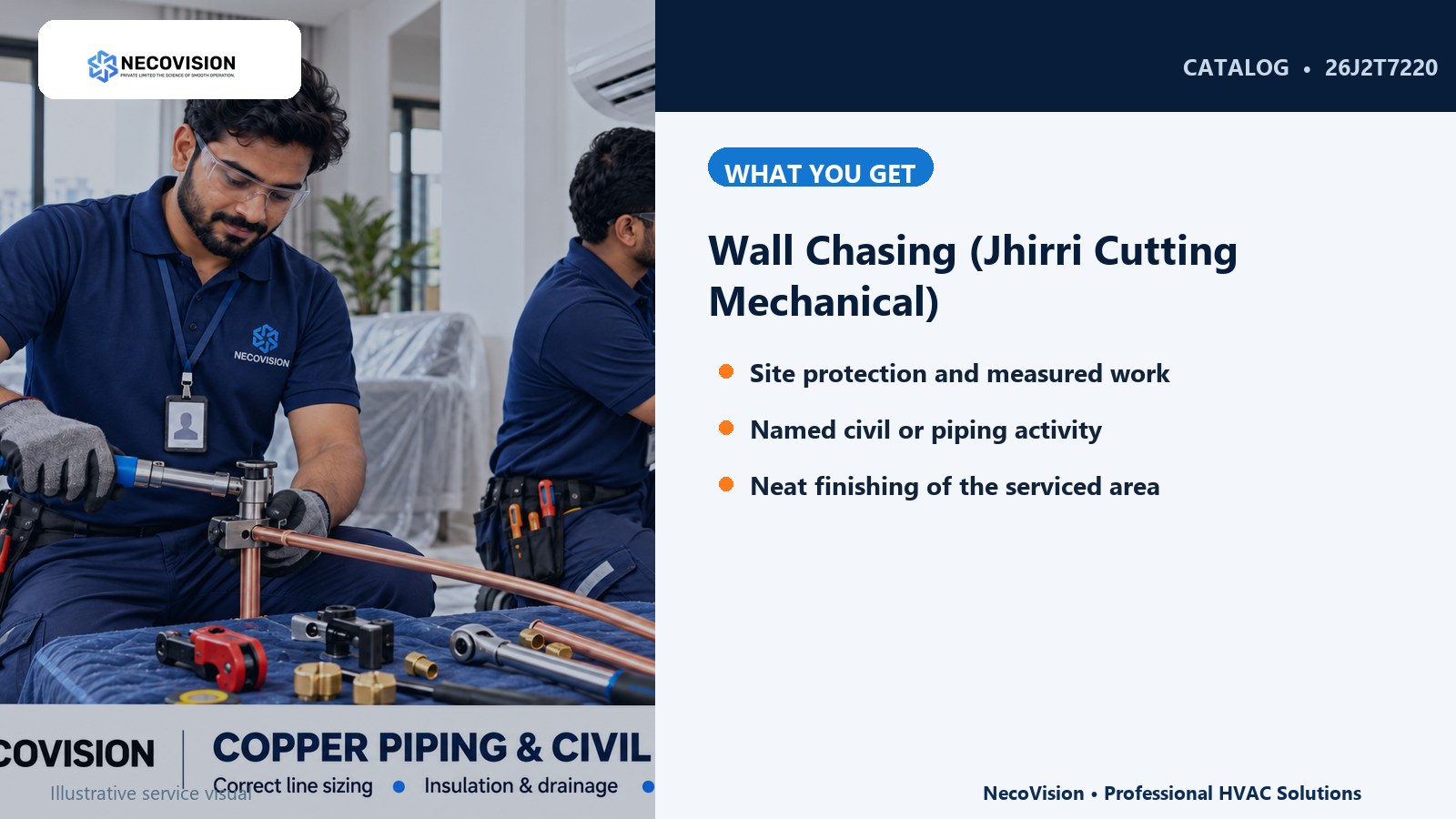 Wall Chasing (Jhirri Cutting Mechanical): details